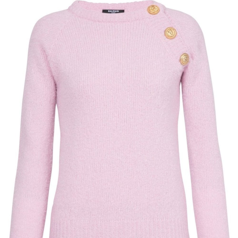 Balmain Diagonal Button-Up Jumper - image 6